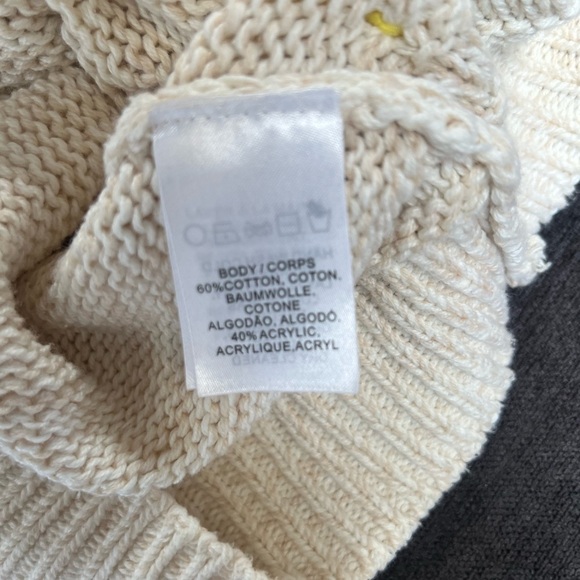 Moth By Anthropologie Knitted Whimsical Pom Pom Sweater Small - Picture 10 of 10